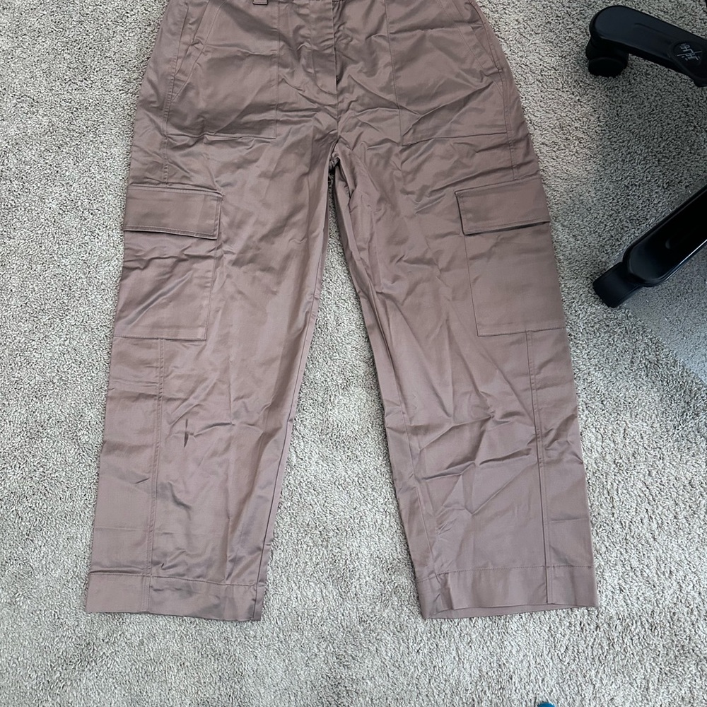 Old Navy Cargo Women's Tan Wide Leg Pants NWT